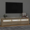 Szafka pod TV z oświetleniem LED, dąb sonoma, 180x35x40 cm