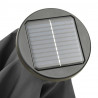 Parasol ogrodowy z LED, antracytowy, 200x211 cm, aluminium