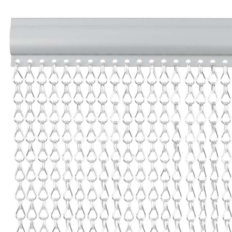 Moskitiera łańcuchowa do drzwi, 100x212 cm, aluminium