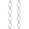 Moskitiera łańcuchowa do drzwi, 100x212 cm, aluminium