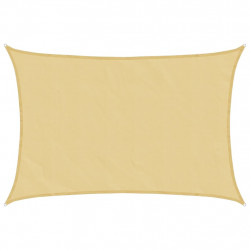 Żagiel przeciwsłoneczny, piaskowy, 4,5x3 m, 100% poliester