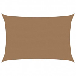 Żagiel przeciwsłoneczny, 160 g/m², taupe, 5x7 m, HDPE