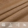 Żagiel przeciwsłoneczny, 160 g/m², taupe, 5x7 m, HDPE