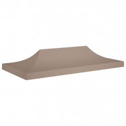 Dach do namiotu imprezowego, 6 x 3 m, taupe, 270 g/m²