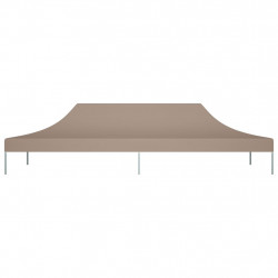 Dach do namiotu imprezowego, 6 x 3 m, taupe, 270 g/m²