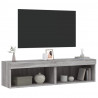 Szafki pod TV, z LED, 2 szt., szary dąb sonoma, 60x30x30 cm
