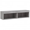 Szafki pod TV, z LED, 2 szt., szary dąb sonoma, 60x30x30 cm