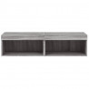 Szafki pod TV, z LED, 2 szt., szary dąb sonoma, 60x30x30 cm