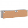 Szafki pod TV, z LED, 2 szt., szary dąb sonoma, 60x30x30 cm