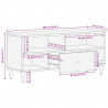Szafka pod telewizor, 100x33x46 cm, lite drewno mango