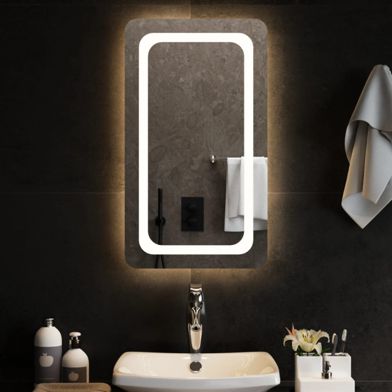 Lustro łazienkowe z LED, 40x70 cm