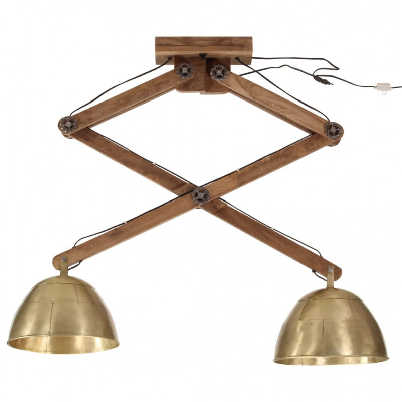 Lampa sufitowa, 25 W, antyczny mosiądz, 29x18x85 cm, E27
