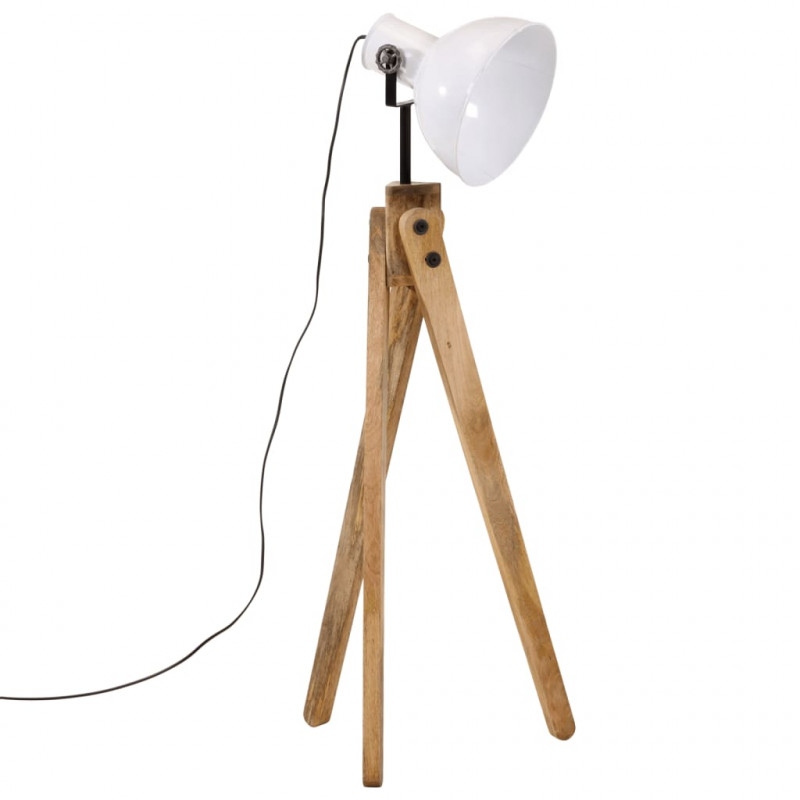 Lampa stojąca, 25 W, biała, 45x45x120 cm, E27