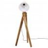 Lampa stojąca, 25 W, biała, 45x45x120 cm, E27