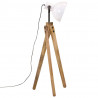 Lampa stojąca, 25 W, biała, 45x45x120 cm, E27