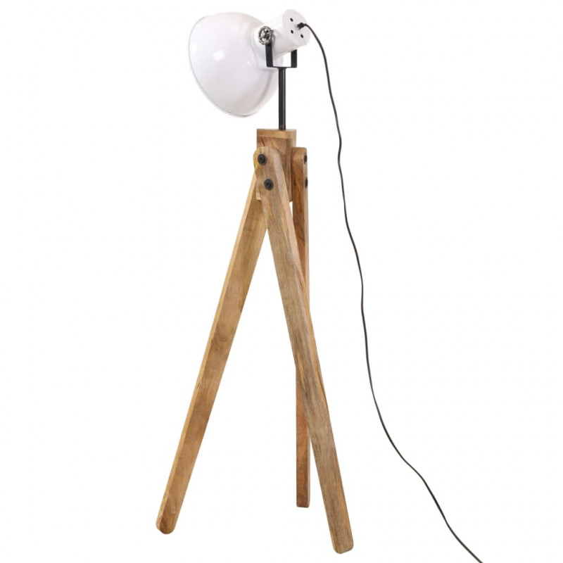 Lampa stojąca, 25 W, biała, 45x45x120 cm, E27