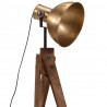 Lampa stojąca, 25 W, antyczny mosiądz, 45x45x120 cm, E27
