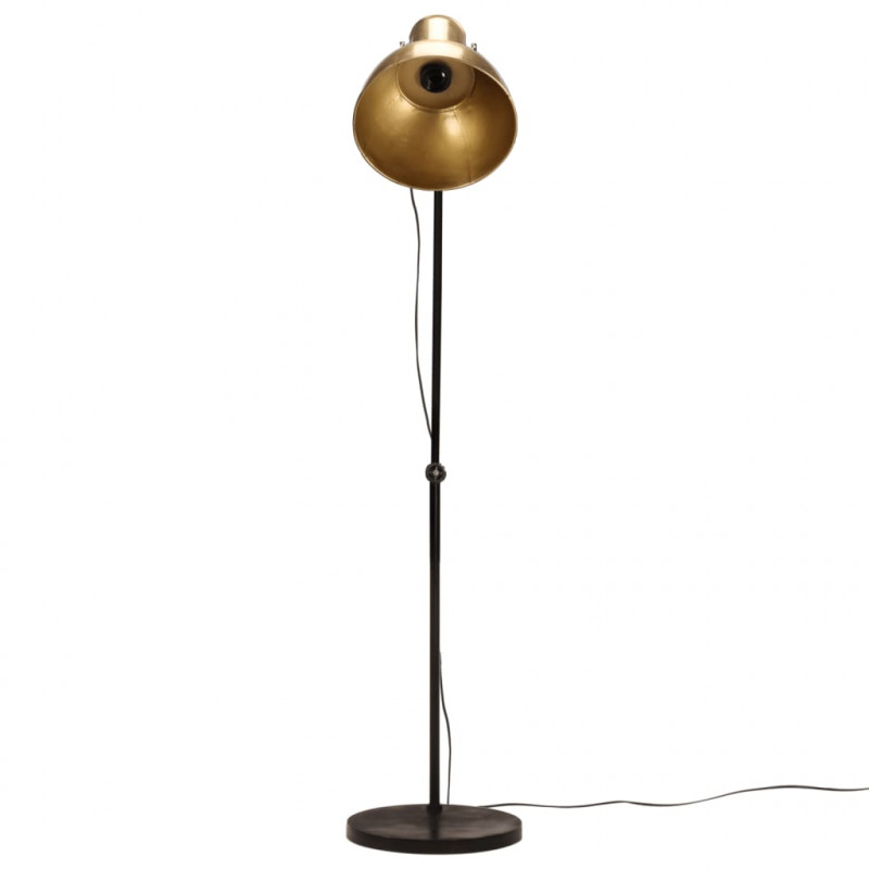 Lampa stojąca, 25 W, antyczny mosiądz, 150 cm, E27