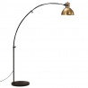 Lampa stojąca, 25 W, antyczny mosiądz, 150 cm, E27