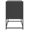 Szafka pod telewizor, czarna, 68,5x39x60,5 cm, stalowa