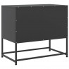 Szafka pod telewizor, czarna, 68,5x39x60,5 cm, stalowa
