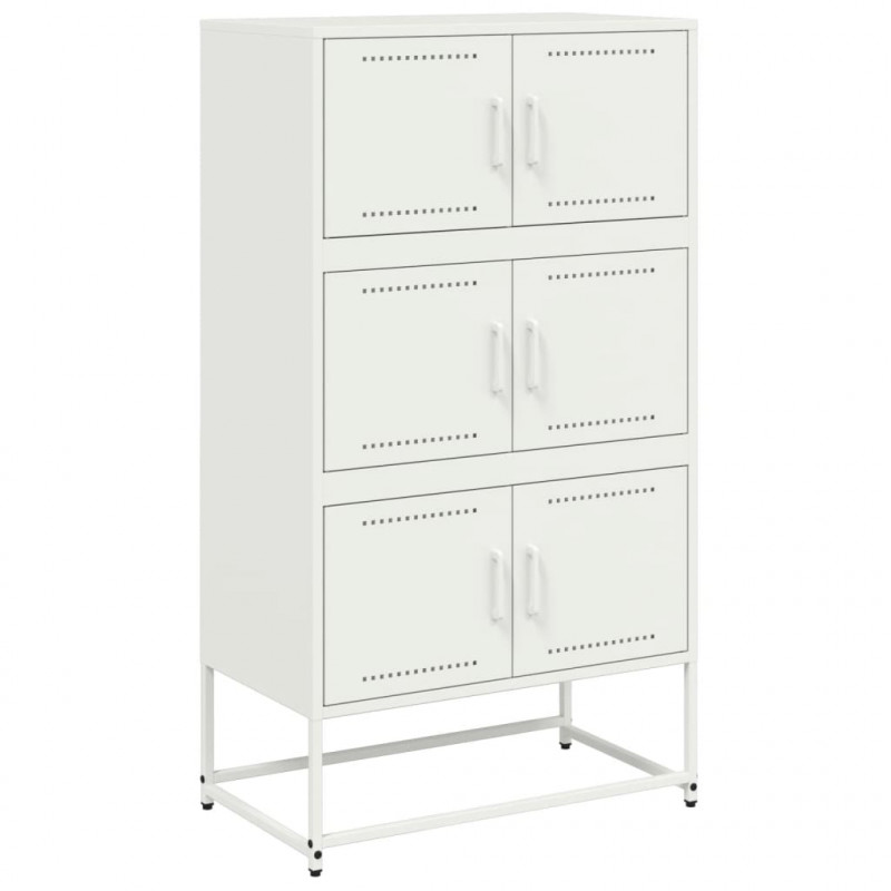 Szafka, biała, 68,5x38,5x123,5 cm, stal