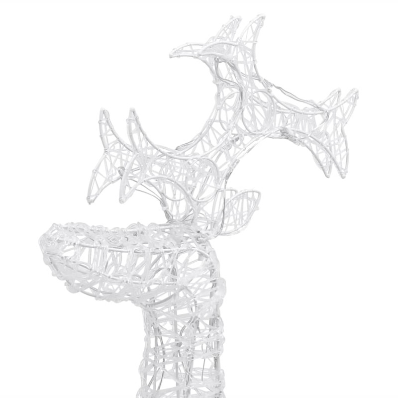 Renifery ozdobne, 3 szt., 60x16x100 cm, akryl