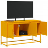 Szafka pod telewizor, musztardowa, 100,5x39x60,5 cm, stalowa