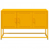 Szafka pod telewizor, musztardowa, 100,5x39x60,5 cm, stalowa
