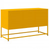 Szafka pod telewizor, musztardowa, 100,5x39x60,5 cm, stalowa