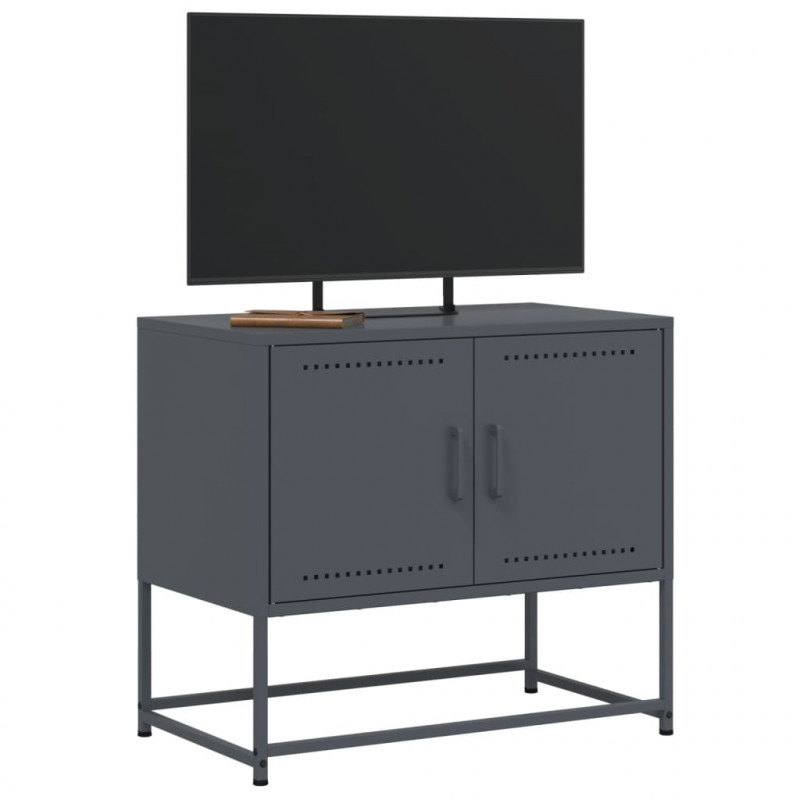 Szafka pod telewizor, antracytowa, 68,5x39x60,5 cm, stalowa