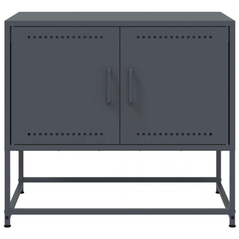 Szafka pod telewizor, antracytowa, 68,5x39x60,5 cm, stalowa