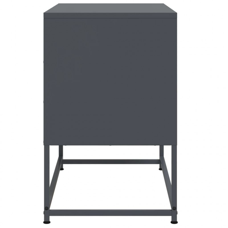 Szafka pod telewizor, antracytowa, 68,5x39x60,5 cm, stalowa