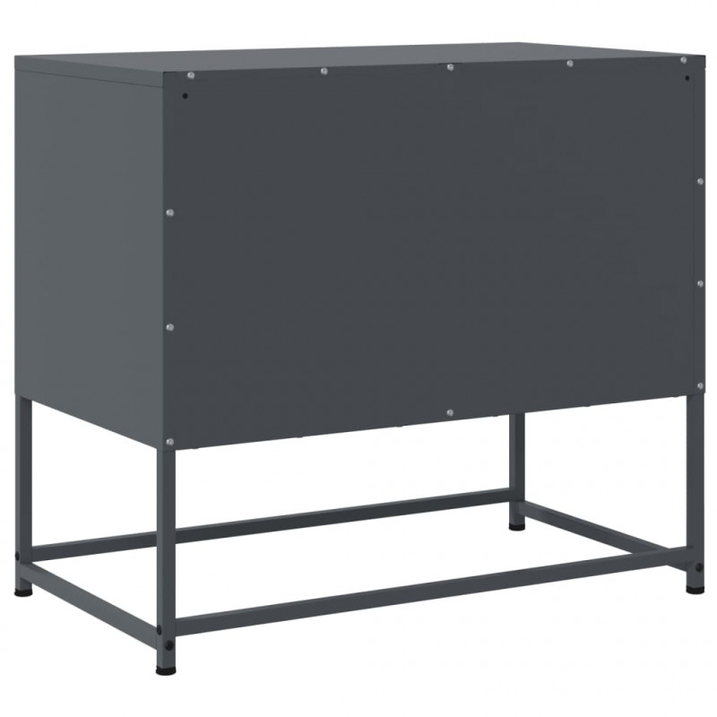 Szafka pod telewizor, antracytowa, 68,5x39x60,5 cm, stalowa