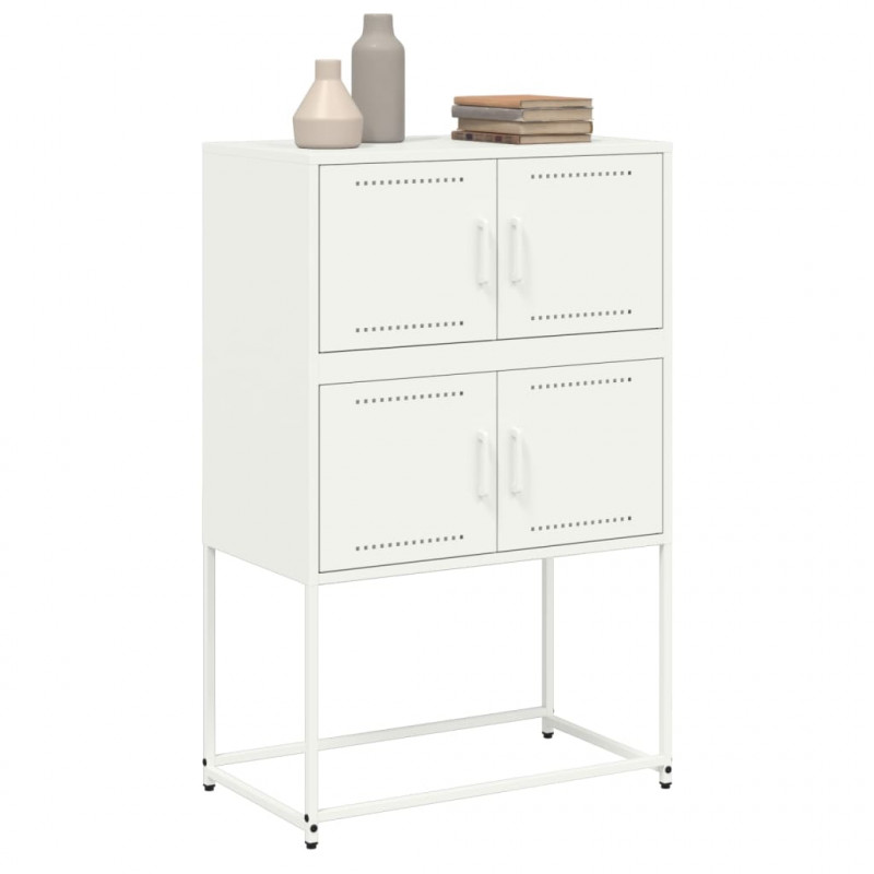 Szafka, biała, 68,5x38,5x107 cm, stal