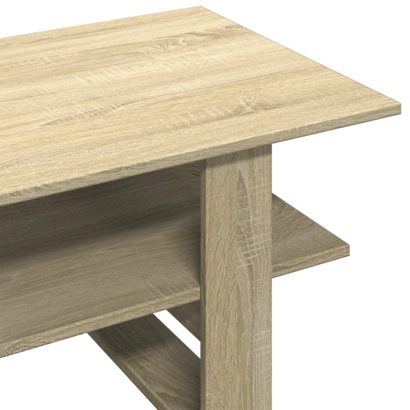 Stolik kawowy, dąb sonoma, 102x55x42, materiał drewnopochodny