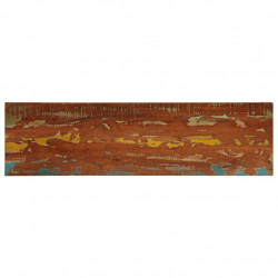 Blat stołu, 110x40x3,8 cm, prostokątny, lite drewno z odzysku