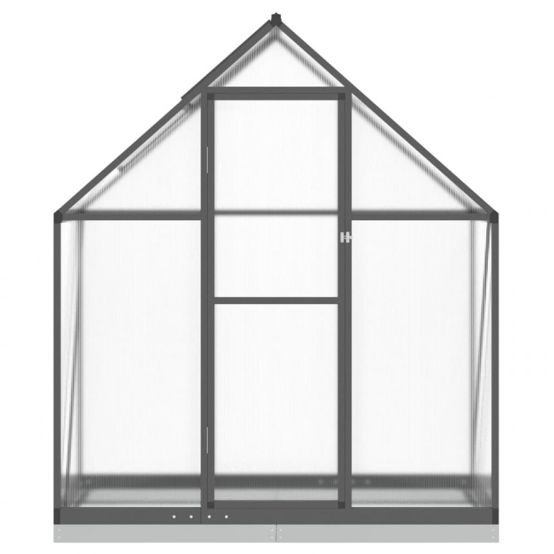 Szklarnia z ramą podstawy, antracyt, 169x58x202 cm, aluminium