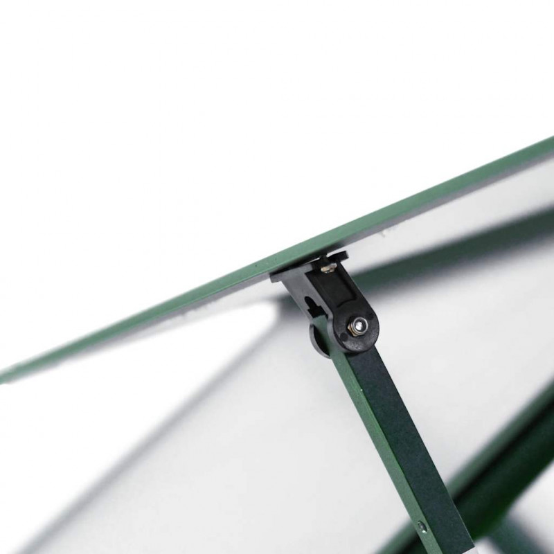 Szklarnia z ramą podstawy, zielona, 224x169x195 cm, aluminium