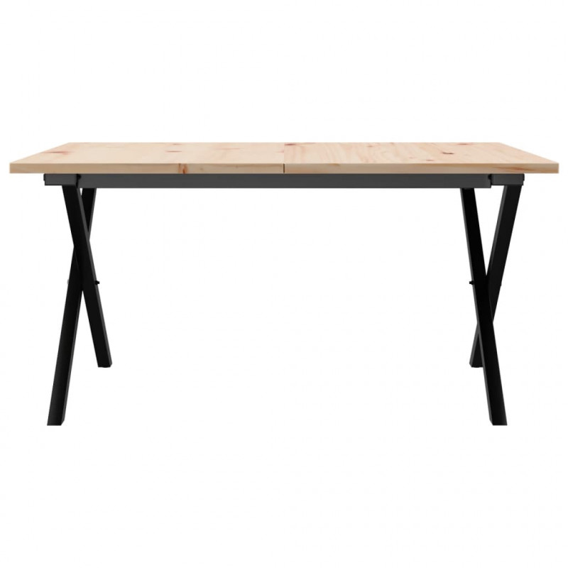Stolik kawowy z nogami w kształcie litery X, 90x90x45 cm