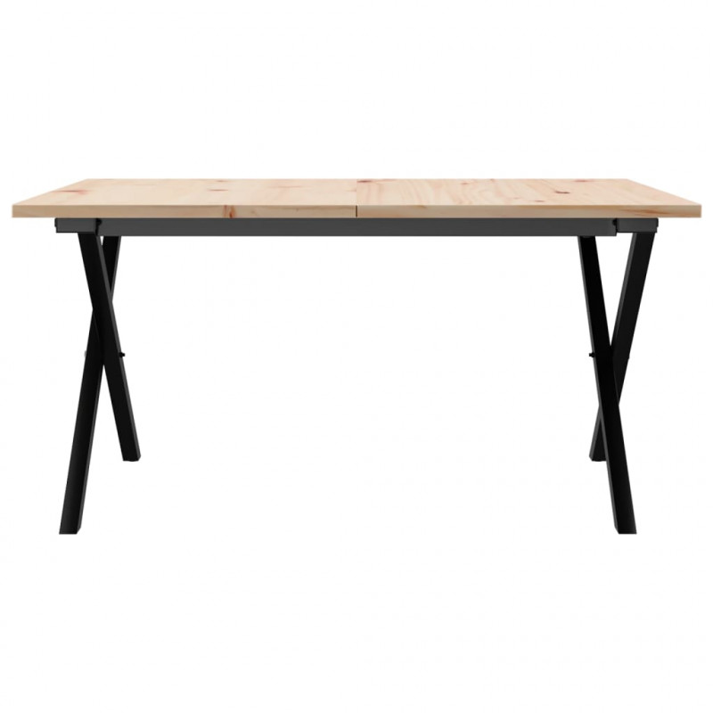 Stolik kawowy z nogami w kształcie litery X, 80x80x45 cm