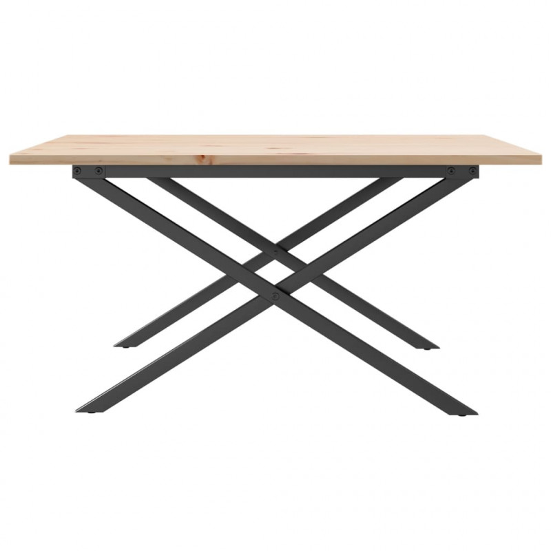 Stolik kawowy z nogami w kształcie litery X, 80x80x45 cm