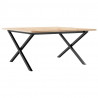 Stolik kawowy z nogami w kształcie litery X, 80x80x45 cm