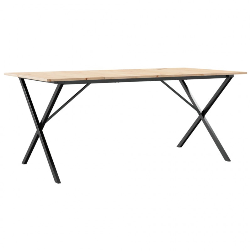 Stół jadalniany z nogami w kształcie litery X, 180x90x75 cm