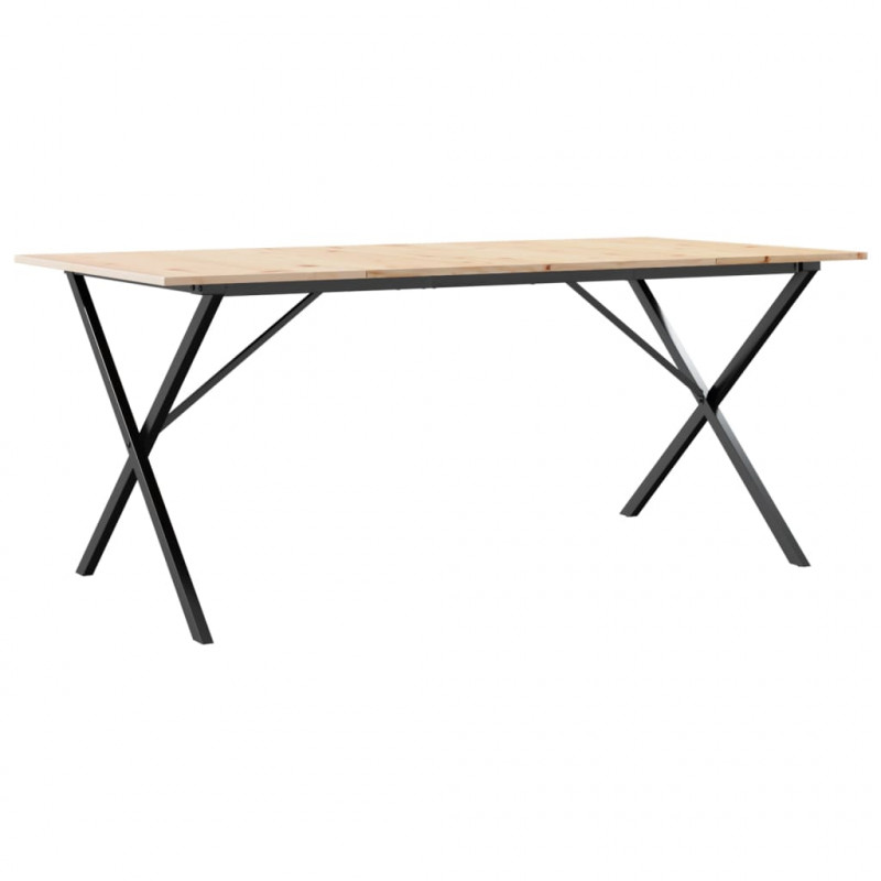 Stół jadalniany z nogami w kształcie litery X, 180x90x75 cm