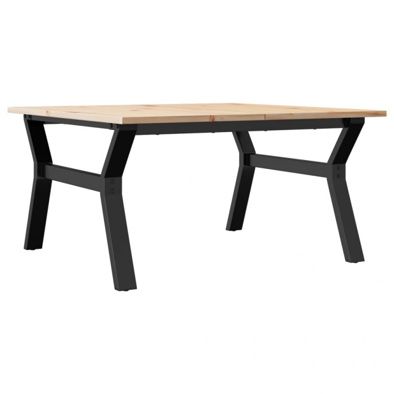 Stolik kawowy z nogami w kształcie litery Y, 90x90x45 cm