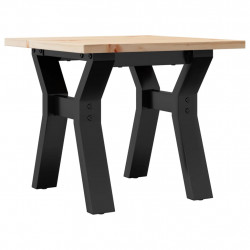 Stolik kawowy z nogami w kształcie litery Y, 40x40x35 cm