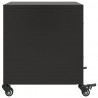 Szafki nocne, 2 szt., czarne, 36x39x43,5 cm, stal