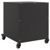 Szafki nocne, 2 szt., czarne, 36x39x43,5 cm, stal