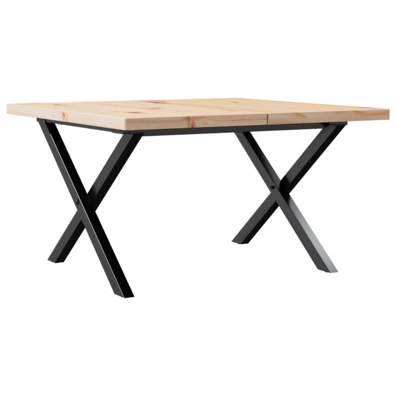 Stolik kawowy z nogami w kształcie litery X, 70x70x40,5 cm